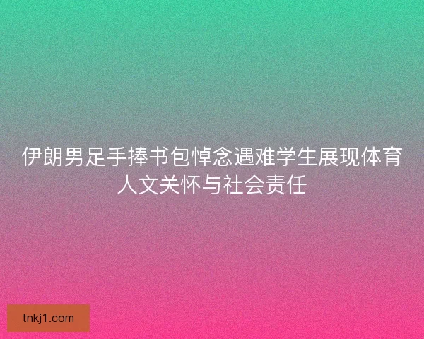 伊朗男足手捧书包悼念遇难学生展现体育人文关怀与社会责任 伊朗男足手捧书包悼念遇难学生展现体育人文关怀与社会责任